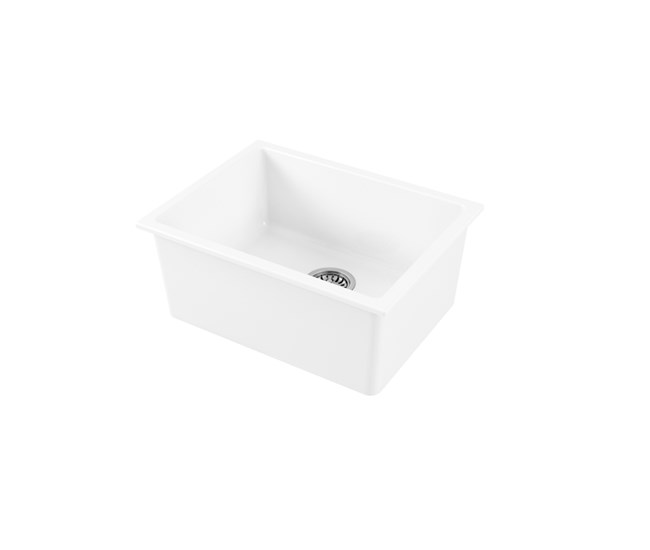 Lavello doppio montaggio 61 cm